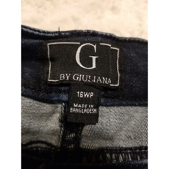 G by Giuliana Jeans Womens Size 16 Petite Blue Straight Denim Stretch - Picture 5 of 9
